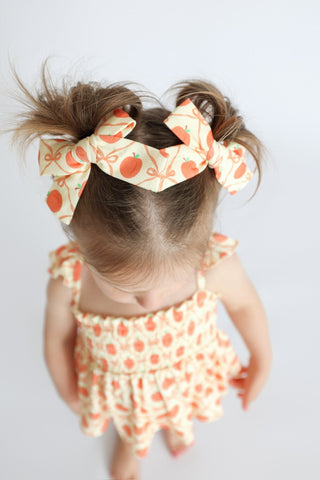 PEACH PERFECT BOWS DREAM BOW HAIR CLIPS