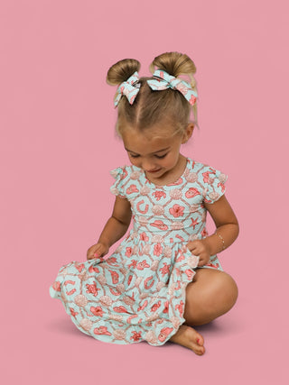 COASTAL COWGIRL CAP SLEEVE DREAM RUFFLE DRESS