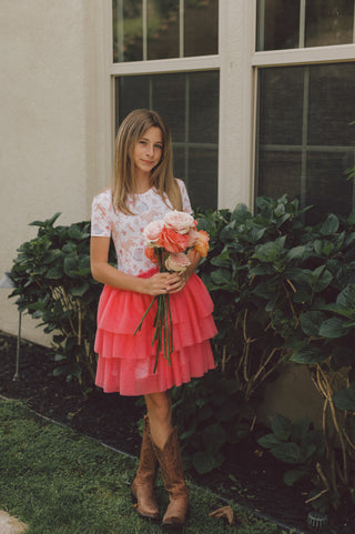 KINSLEY'S BLOOM & BOOTS DREAM TUTU DRESS