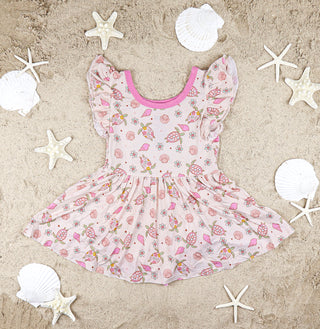 EXCLUSIVE LOVE YOUR SHELL DREAM BODYSUIT DRESS