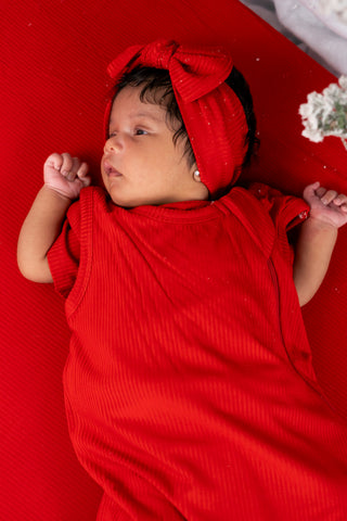 RED RIB DREAM SLEEP SACK