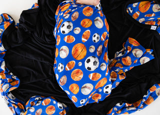 ALL STARZZZ SPORTS DREAM SWADDLE & BEANIE
