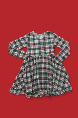 MERRY TARTAN DREAM RUFFLE DRESS