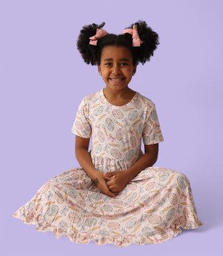 EASTER DAISY DREAM RUFFLE DRESS