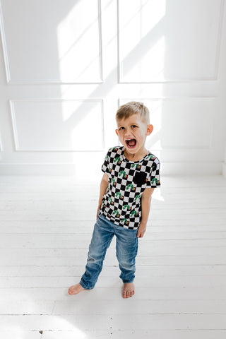 CATERPILLAR CHECK DREAM POCKET TEE