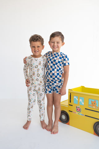 CoComelon  x Dream Big Little Co JJ STARRY NIGHT CHECKERS DREAM SHORT SET