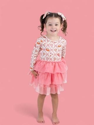 SLICE OF FALL LONG SLEEVE DREAM TUTU DRESS