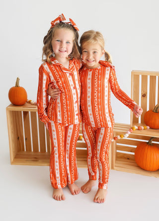 PUMPKIN PATCH BOWS DREAM GIRL'S FLARE SET