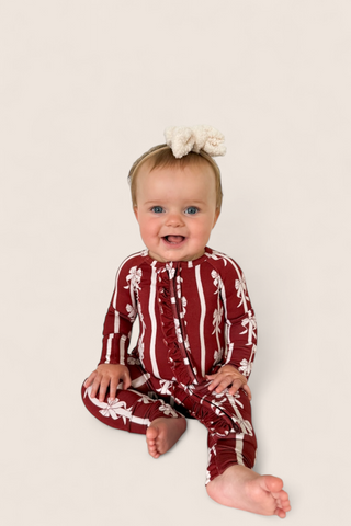 MISTLE-BOWS DREAM RUFFLE ROMPER