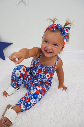 LIBERTY BLOOMS DREAM SMOCKED JUMPSUIT