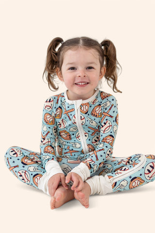 BASEBALL SMILEY DREAM ROMPER