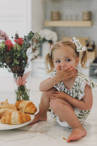 ROSIE'S MEADOW STRIPES DREAM RUFFLE SHORT SET