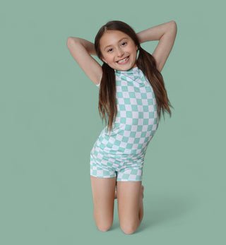 MINT CHECKERS DREAM SHORT SET