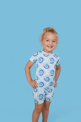 OCEAN WAVES TIE DYE DREAM SHORT SET