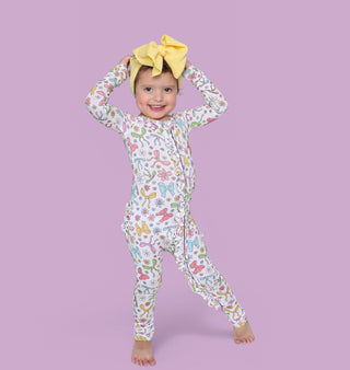 BOW GARDEN DREAM RUFFLE ROMPER