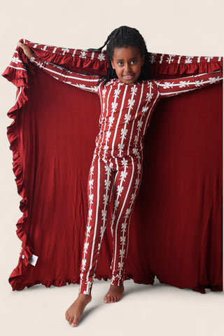 MISTLE-BOWS DREAM RUFFLE BLANKET