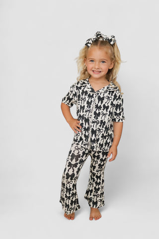 NEUTRAL BOWS DREAM GIRL'S FLARE SET