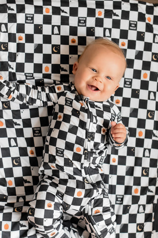 BOO CREW CHECKERS DREAM ROMPER