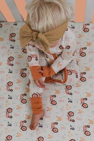 FARMYARD FRIENDS DREAM CRIB SHEET