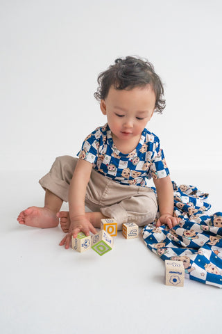 CoComelon x Dream Big Little Co JJ STARRY NIGHT CHECKERS DREAM BLANKET