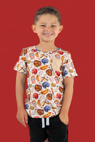 TAKE ME OUT TO THE BALL GAME DREAM POCKET TEE