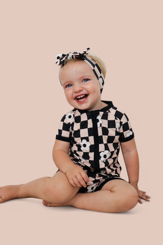 RETRO DAISY CHECKS DREAM SHORTIE