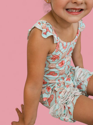 COASTAL COWGIRL DREAM RUFFLE SHORTS