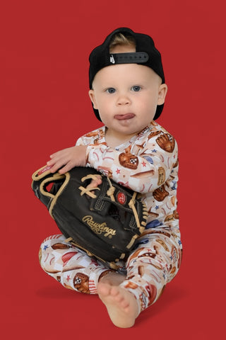 TAKE ME OUT TO THE BALL GAME DREAM ROMPER