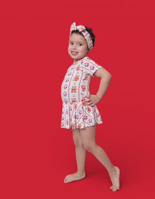 BERRY BEAR BLISS DREAM BODYSUIT DRESS