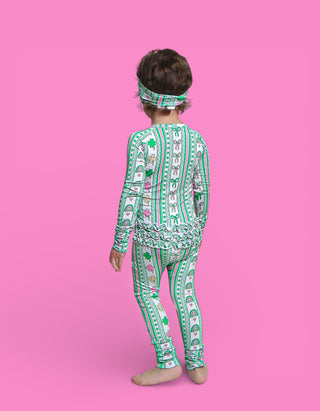 LUCKY RAINBOW RIBBONS DREAM RUFFLE ROMPER