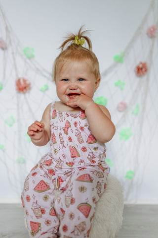 SWEET SUMMERTIME DREAM SMOCKED JUMPSUIT