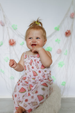 SWEET SUMMERTIME DREAM SMOCKED JUMPSUIT