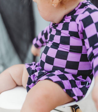 SPOOKY CHECKERS DREAM BODYSUIT DRESS