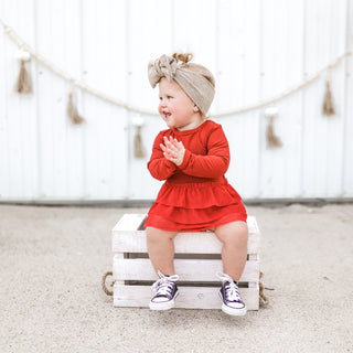 BRICK RIB DREAM TUTU BODYSUIT DRESS