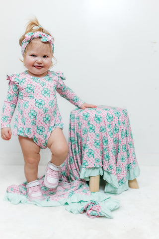 LITTLE MISS SHAMROCK DREAM BUBBLE ROMPER