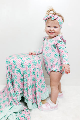 LITTLE MISS SHAMROCK DREAM BUBBLE ROMPER