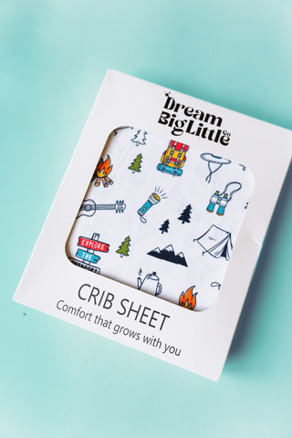 EXPLORE THE OUTDOORS DREAM CRIB SHEET