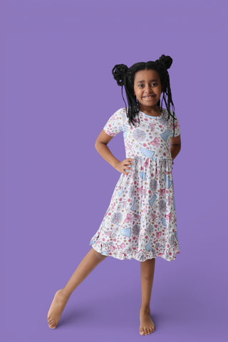 POM POWER DREAM RUFFLE DRESS