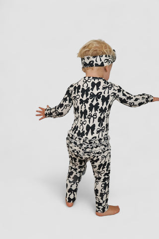 NEUTRAL BOWS DREAM RUFFLE ROMPER