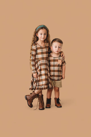 HARVEST TARTAN DREAM POCKET TEE