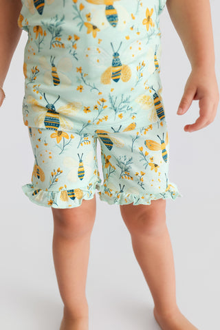 BUZZ & BLOOM DREAM RUFFLE SHORT SET