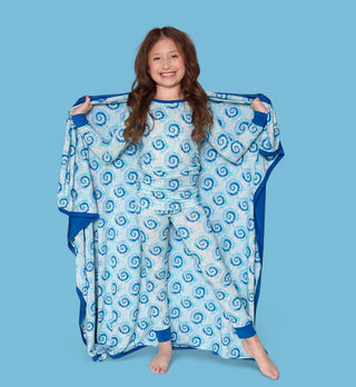 OCEAN WAVES TIE DYE DREAM BLANKET