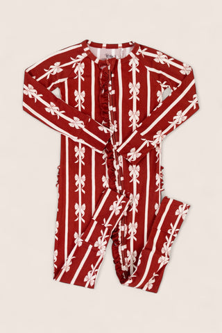 MISTLE-BOWS DREAM RUFFLE ROMPER