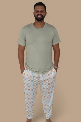 MUTED CHECKERS MEN'S DREAM JOGGER SET