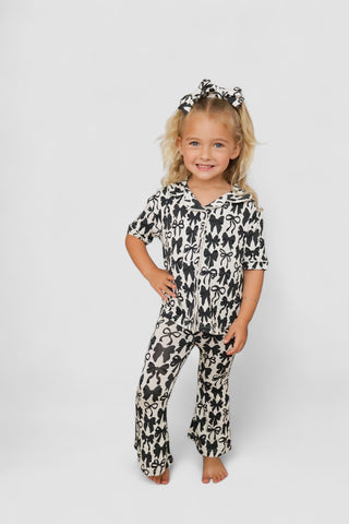 NEUTRAL BOWS DREAM GIRL'S FLARE SET