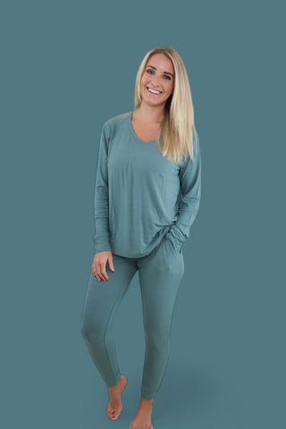 SAGE RIB WOMEN’S JOGGER DREAM SET