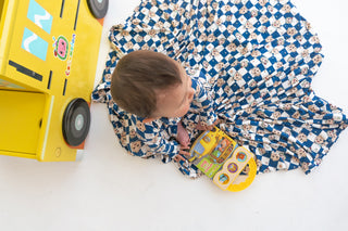 CoComelon x Dream Big Little Co JJ STARRY NIGHT CHECKERS DREAM BLANKET