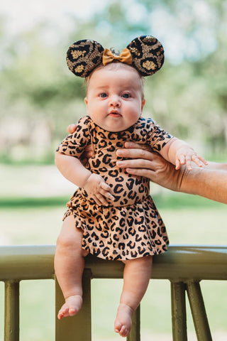 LEOPARD DREAM BODYSUIT DRESS
