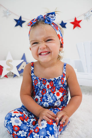 LIBERTY BLOOMS DREAM SMOCKED JUMPSUIT