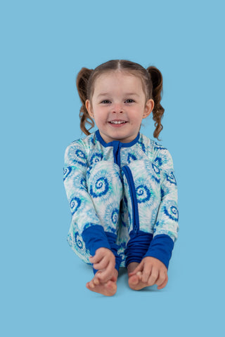 OCEAN WAVES TIE DYE DREAM ROMPER